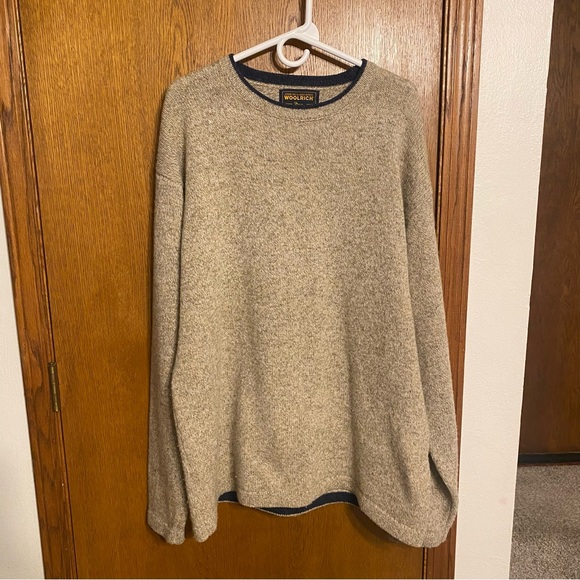 Men's XL Tall Woolrich Wool Nylon Mix Knit Sweater - Picture 8 of 12
